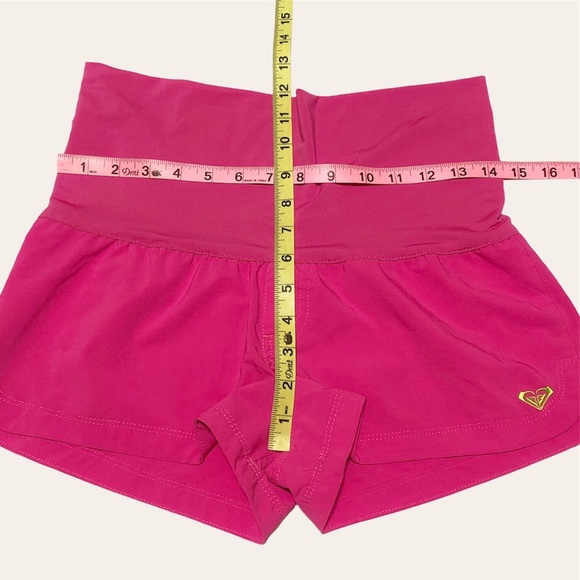 Roxy Comfy Foldover Waist Beach Shorts - Picture 10 of 11